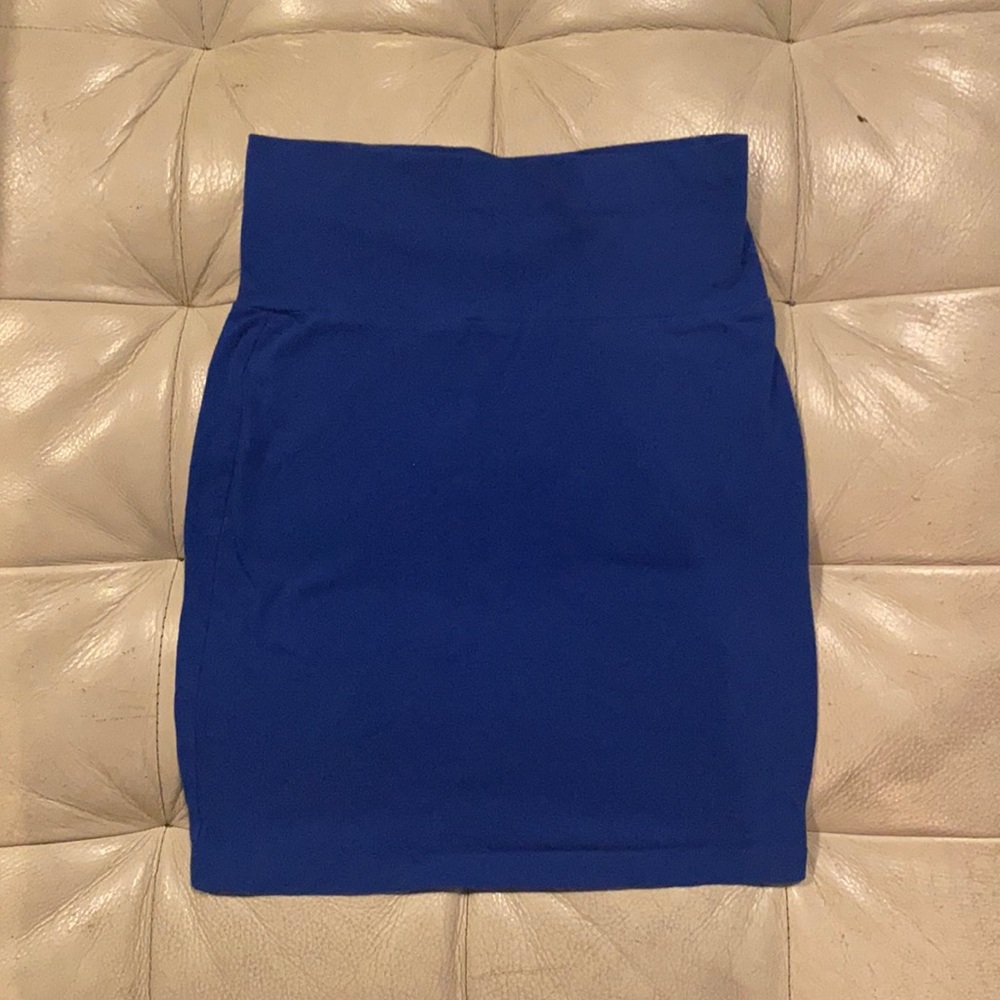 Charlotte Russe Blue Pencil Skirt